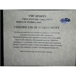 Whitey Ford Signed Photograph 1974 Hall of Fame Whitey Ford Autographed comes with Certificate of Au