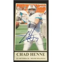 Chad Henne Signed Photograph Miami Dolphins Quarterback Chad Henne comes with Certificate of Authent