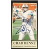 Image 1 : Chad Henne Signed Photograph Miami Dolphins Quarterback Chad Henne comes with Certificate of Authent