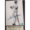 Image 1 : Ted Williams Signed Photograph 1966 Hall of Fame Ted Williams Autographed Photo come with Certificat