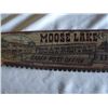 Image 2 : Moose Lake General Store Sign Hand Made Miniature Saw Sign Moose Lake/General Store approx 25 1/2" L