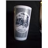 Image 1 : Currier & Ives Milk Glass 3" x 5" Water Glass