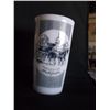 Image 3 : Currier & Ives Milk Glass 3" x 5" Water Glass