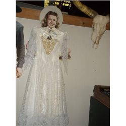 wedding dress in a signed ernest & Julio Gallo box