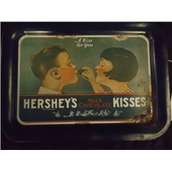 Hershey"s Tin Tray Hershey's Kisses Milk Chocolates Tray 17 1/2 x 13" approx size