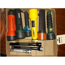 10 Misc. Flashlights Box of 19 misc. flashlights