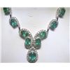 Image 1 : 14K GOLD EMERALD AND DIAMOND NECKLACE