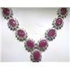 Image 1 : 14K GOLD RUBY AND DIAMOND NECKLACE