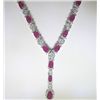 Image 1 : 14K GOLD RUBY AND DIAMOND NECKLACE