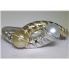 Image 1 : 18K PEARL AND DIAMOND BANGLE