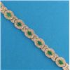 Image 1 : 14K GOLD EMERALD AND DIAMOND BRACELET