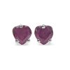 Image 1 : 1.00 Carat Genuine Ruby .925 Sterling Silver Earrings
