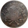 Image 2 : 1767-A French Colonial Copper Sou with RF Counterstamp Breen-701 ANACS graded E