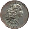 Image 1 : 1793 S-5 R4 Wreath Cent with Large LIBERTY NGC graded AU55