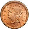 Image 1 : 1855 N-4 R1 Upright 55 PCGS graded MS66 Red