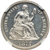 Image 1 : 1875 Liberty Seated 10C NGC Proof 61