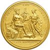 Image 1 : Dated July 4, 1776 To Peace and Commerce by F. Dupre. Gilt Medal issued 1876 by Charles Barber. EF