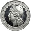 Image 1 : Exceptional High Relief 1893 Liberty Head Medal. Eglit-51