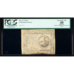 Continental Currency May 9, 1776 $2. PCGS Extremely Fine 40 Apparent