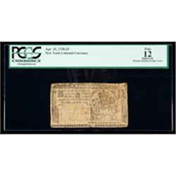 New York Apr. 15, 1758 L5. PCGS Fine 12 Apparent