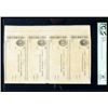 Image 1 : New York, NY - Fulton Bank Uncut Remainder Sheet of Four Checks. PCGS Extremely