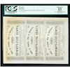 Image 1 : Richmond, VA - City of Richmond Uncut Sheet of Three. 75c Apr. 14, 1862. PCGS Ab