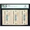 Image 1 : Tallahassee, FL - State of Florida Uncut Strip of Three 50c Feb. 2, 1863. PCGS N