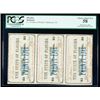 Image 1 : Tallahassee, FL - State of Florida Uncut Strip of Three 25c Feb. 2, 1863. PCGS C