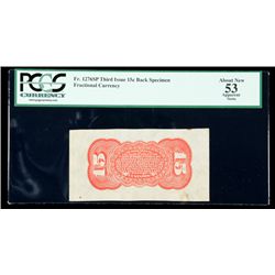 1869, 15c Fractional Currency. Fourth Issue, Grant-Sherman portraits, obverse wi