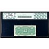 Image 2 : 1869, 25c Fractional Currency. Fourth Issue, large red seal, watermarked paper