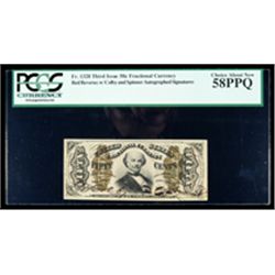 1864, 50c Fractional Currency. Third Issue, red reverse. PCGS Choice About New 5