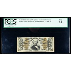 1864, 50c Fractional Currency. Third Issue, green reverse, obverse with 1 and