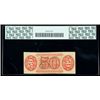 Image 2 : 1864, 50c Fractional Currency. Third Issue, red reverse without surcharge. PCGS