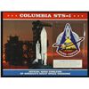 Image 1 : NASA Commemorative Mission Patch With 12x9 Fact Card: "Columbia STS-1"