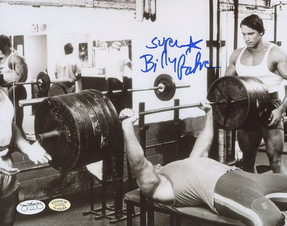 Superstar Billy Graham Signed 8x10 Photo With Arnold Schwarzenegger Sop Coa Superstar Billy Graham Signed 8x10 Photo With Arnold Schwarzenegger Sop Coa