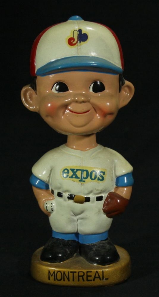 1970's Montreal Expos Vintage Bobblehead Nodder with Original Box