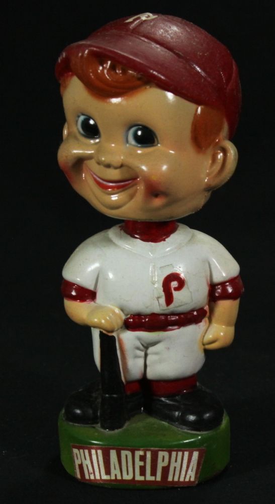 1970's Philadelphia Phillies Vintage Bobblehead Nodder with Original Box