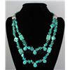 Image 1 : Natural 632.50ctw Turquoise Sterling Silver Necklace