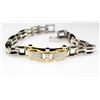 Image 1 : Mens Faux Diamond Stainless Bracelet