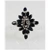 Image 2 : Natural Sapphire 33.13CTW Marquise Cluster Earring