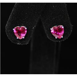 P. 10K Gold .66 Ruby Earring