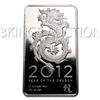 Image 1 : Silver Bars: 2012 Silver Dragon 10 oz Bar .999 fine