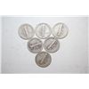 Image 2 : 1923, 1924-S, 1925-D, 1926-D, 1927-D & 1928 Mercury Dime; Lot of 6 Consecutive Years; EST. $15-20