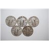 Image 1 : 1926-S, 1927-D, 1928-D, 1929 & 1930 Standing Liberty Quarter; Lot of 5 Consecutive Years; EST. $30-3