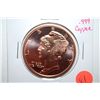 Image 1 : 2012 Copper Round "Mercury Dime"; .999 Fine Copper 1 Oz.; EST. $3-5