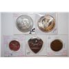 Image 1 : Various Medals, Tokens, Etc.; Lot of 5; EST. $10-20