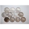 Image 2 : 1917 (6), 1917-D (3) & 1917-D Mint Mark On Front Walking Liberty Half Dollar; Total Lot of 11; EST. 