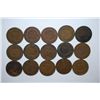 Image 2 : 1891-1897 Indian Head One Cent; Various Conditions; Lot of 15; EST. $10-25
