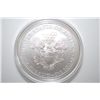 Image 2 : 2008-W US American Eagle $1 Coin; UNC; 99.9% Silver 1 Oz.; EST. $50-70