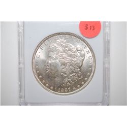 1887 Silver Morgan $1; MCPCG Graded MS61; EST. $60-80